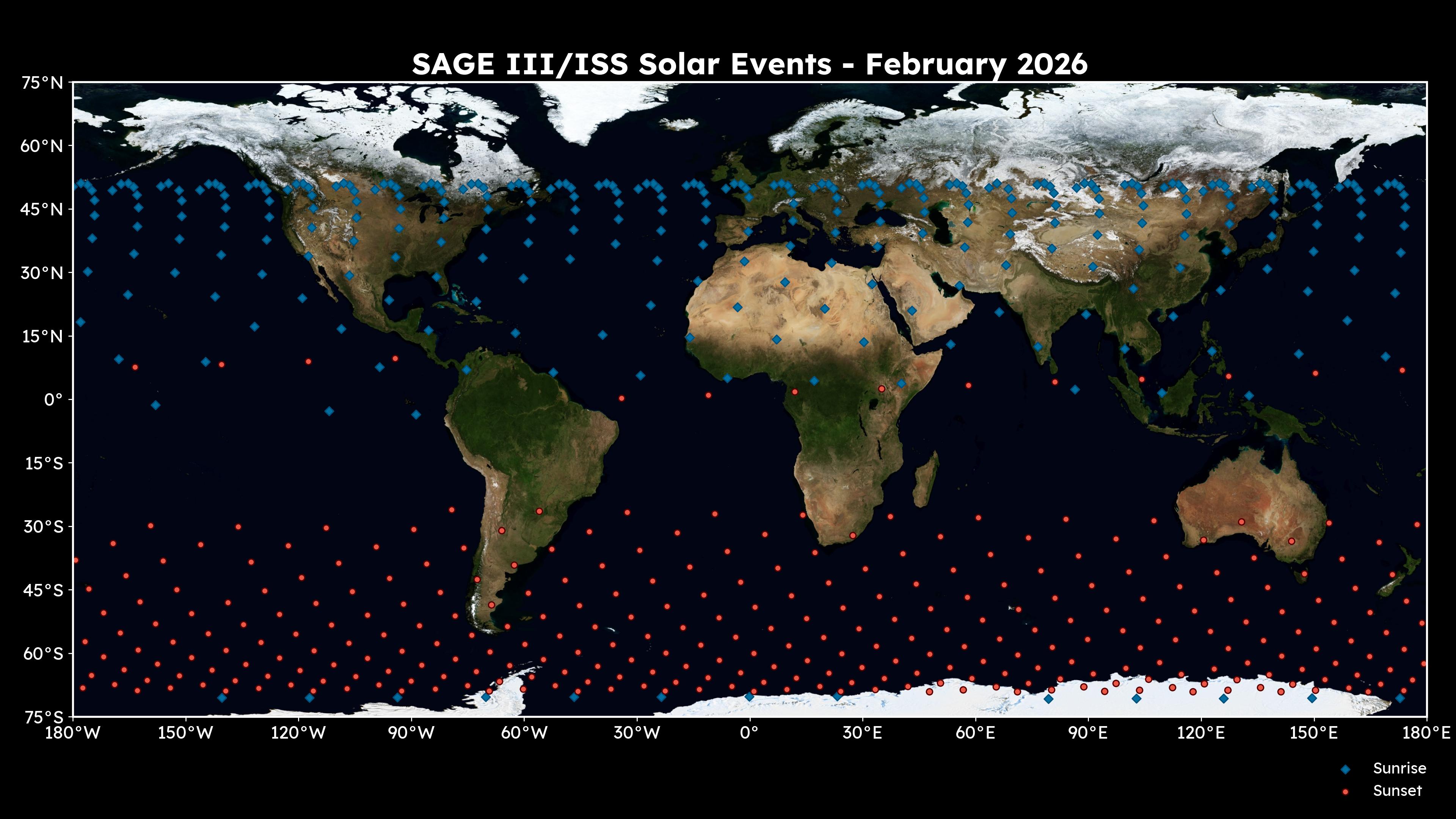 Monthly event coverage map